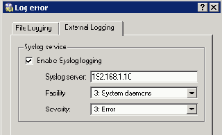 Syslog Logging